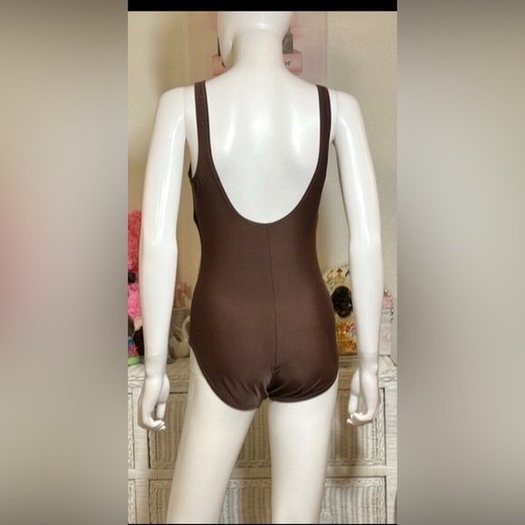 Speedo one piece swimsuit brown color Speedo Kid’s Size 12  = Girl’s Size Large - Picture 1 of 6